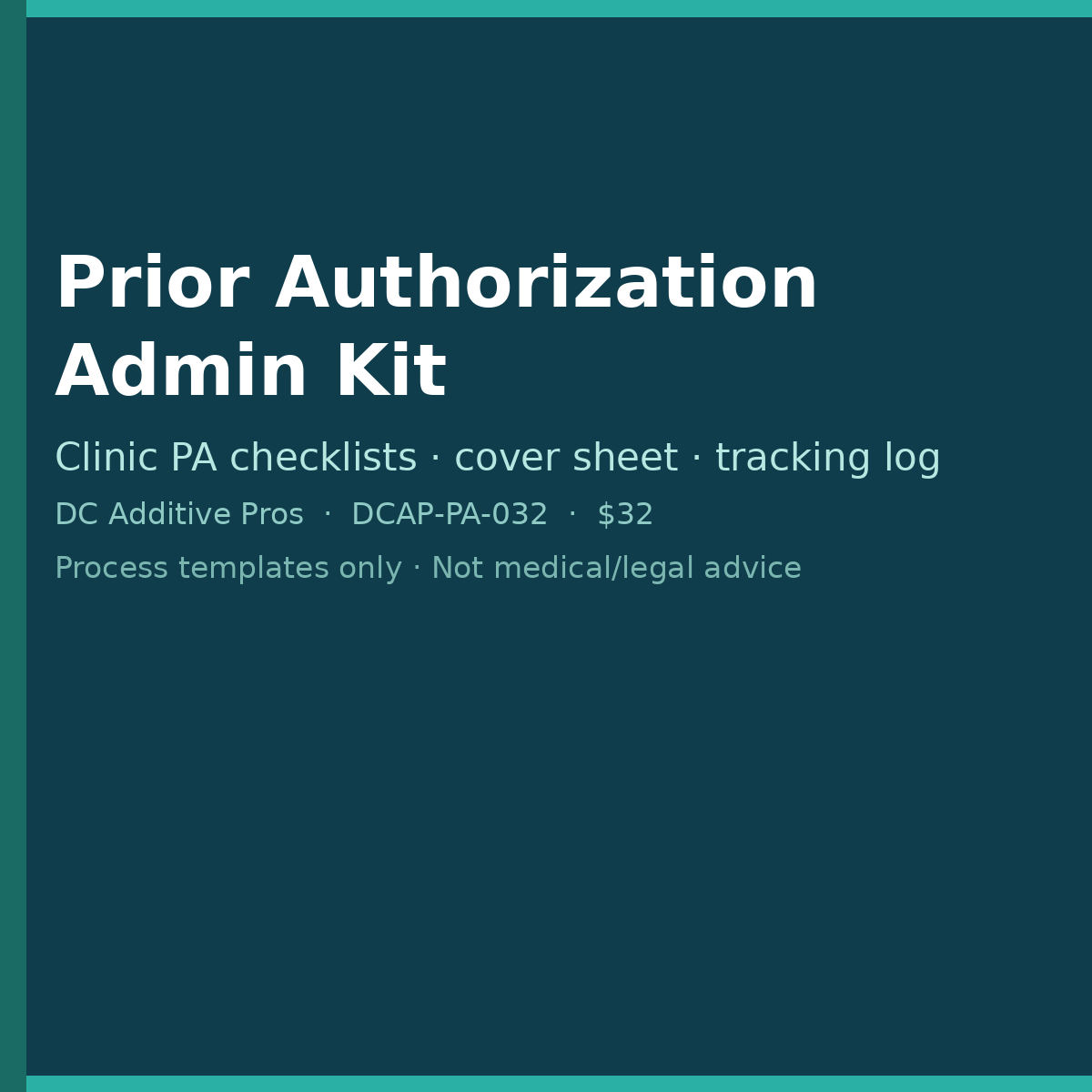 Prior Authorization Admin Kit cover