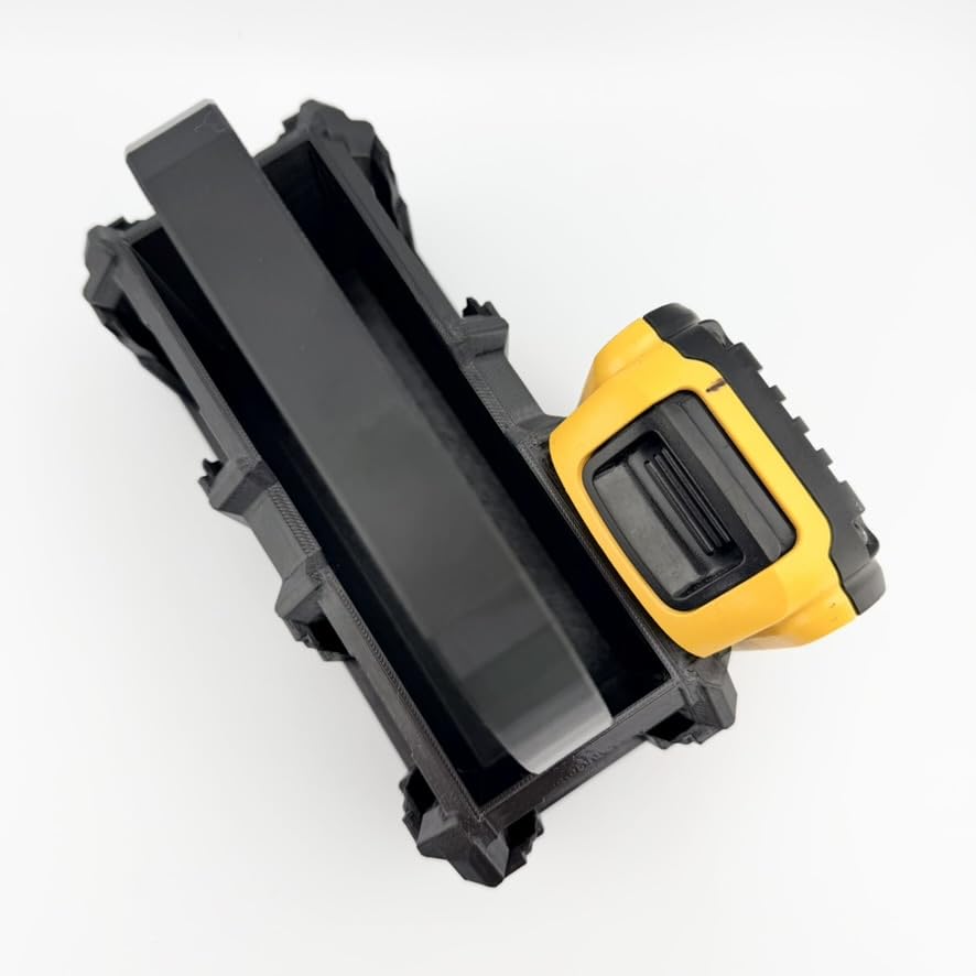 DeWalt Battery Organizer Carrier, Holds 6 20V MAX 60V XR FlexVolt PowerStack Batteries | Heavy Duty Engineered Polymer with Integrated Tray | Made in USA