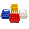 Test Tube Rack 4 Pack for 15 mL Conical Centrifuge Tubes, 12 Well Stands