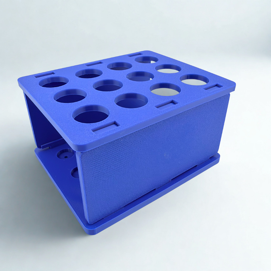 Test Tube Rack 4 Pack for 15 mL Conical Centrifuge Tubes, 12 Well Stands
