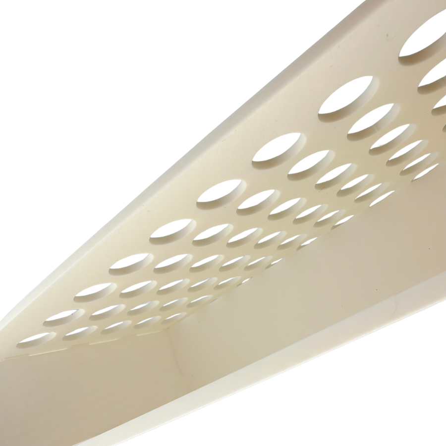 15mL Conical Centrifuge Tube Rack, 100 Place 10x10 Alphanumeric Grid with Drain Holes | White, Made in USA
