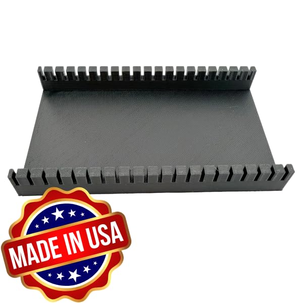 Microscope Slide Holder, 20-Position Vertical Storage Stand for 25x75 mm Slides | Made in USA