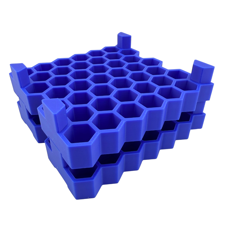 Peptide Vial Storage Case Rack | 84-Slot 2-Pack | USA Made