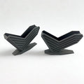 Business Card Holder for Desk, 2 Pack — Modern Angular Display Stand, Made in USA
