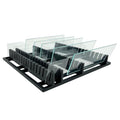 Microscope Slide Rack, 18-Position Slide and Cover Slip Organizer Stand for Laboratory Use | Durable Bench Storage Holder | Made in USA