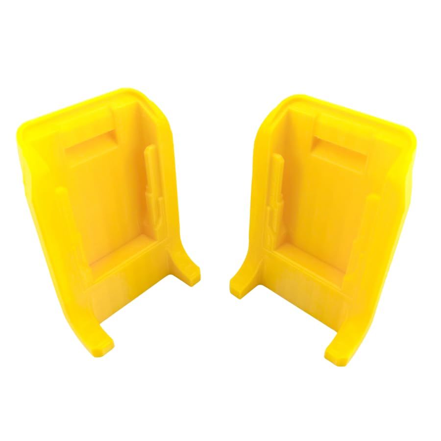 DeWalt 20V MAX Battery Belt Clip Holder 2-Pack Compatible with 60V XR FlexVolt PowerStack, Yellow | Made in USA