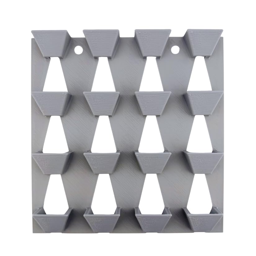 Radiation X-Ray Badge Holder 16 Slot Dosimeter Board | Wall-Mount ID Badge Rack for Labs & Imaging Centers | Made in USA