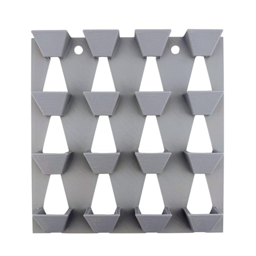Radiation X-Ray Badge Holder 16 Slot Dosimeter Board | Wall-Mount ID Badge Rack for Labs & Imaging Centers | Made in USA