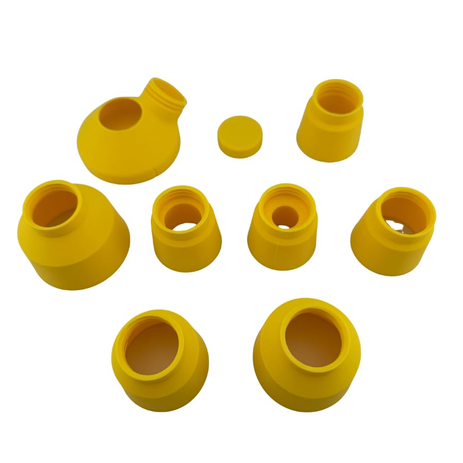 Universal Drill Dust Collector Kit, 8-Piece Vacuum Hose Adapter Set for 20 to 55 mm, Fits Most Drills, Dust Shields and Shop Vacs, For Drywall, Masonry, Concrete, Home Renovation