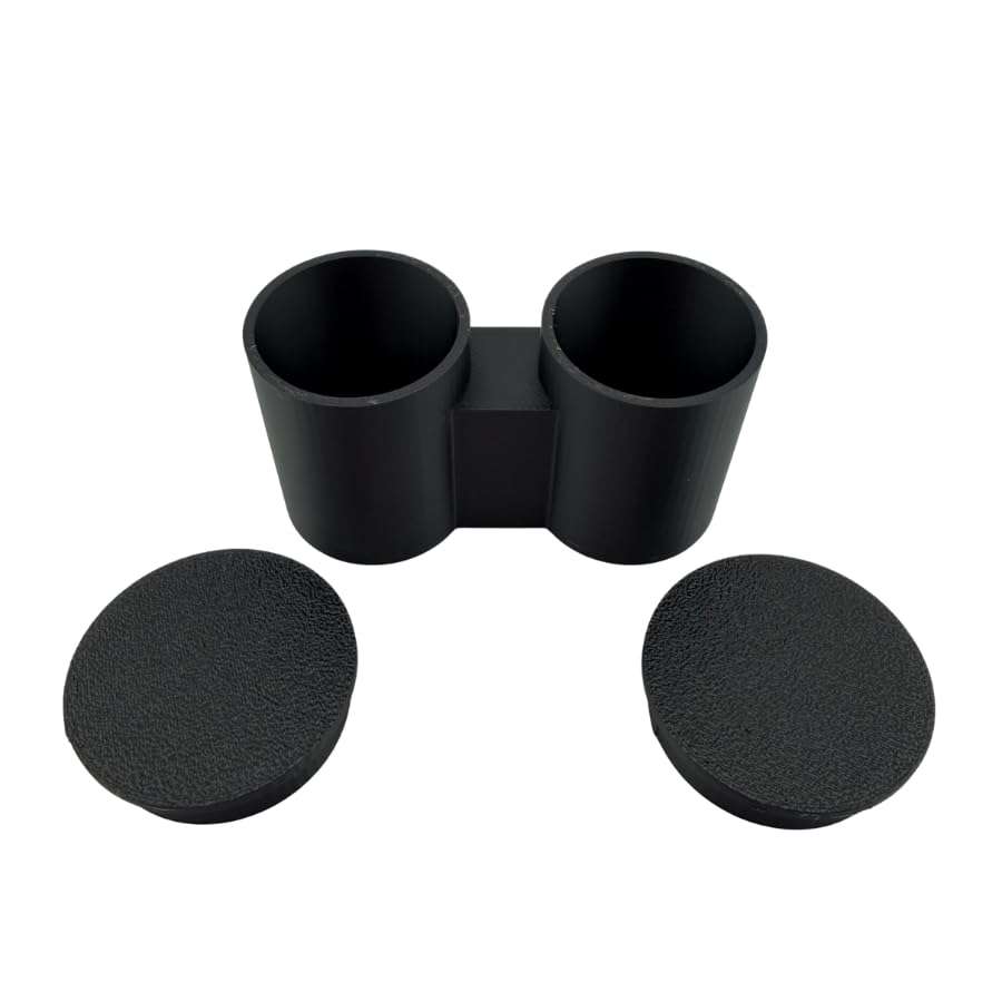 Dual Microscope Objective Lens Case with Protective Caps
