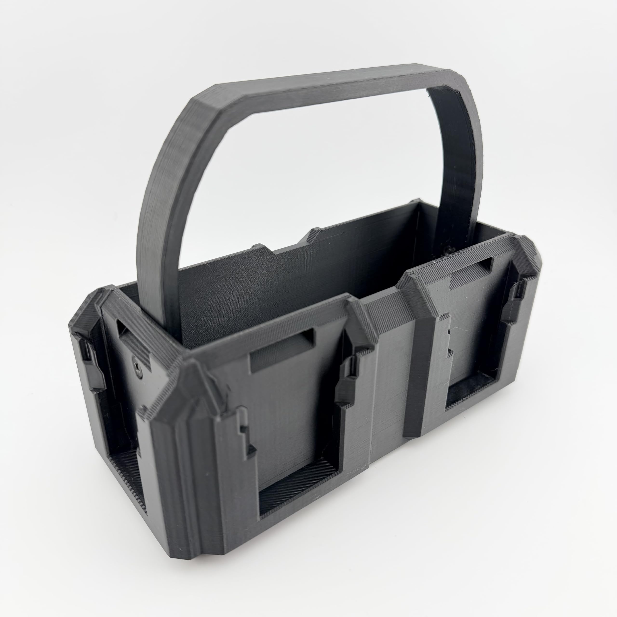 DeWalt Battery Organizer Carrier, Holds 6 20V MAX 60V XR FlexVolt PowerStack Batteries | Heavy Duty Engineered Polymer with Integrated Tray | Made in USA