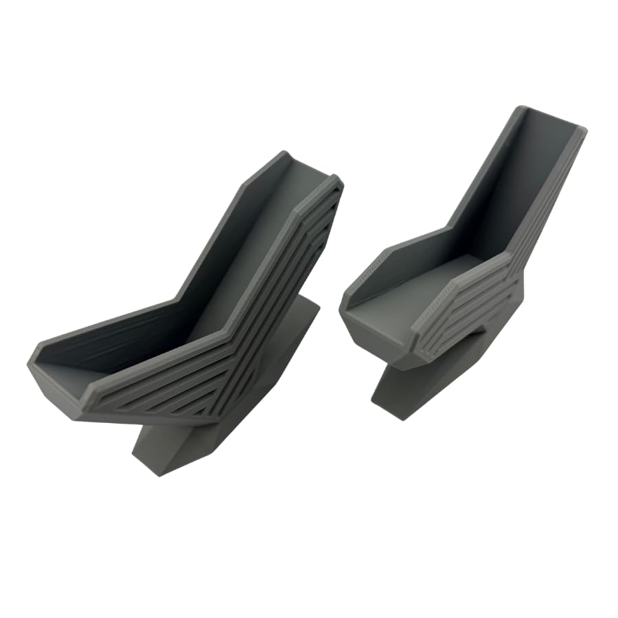 Business Card Holder for Desk, 2 Pack — Modern Angular Display Stand, Made in USA