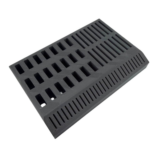 USB Flash Drive & SD/Micro Card Organizer Holder - Holds 21 USB, 16 SD, 29 Micro - Black Desktop Stand with Non-Slip Feet, USA Made