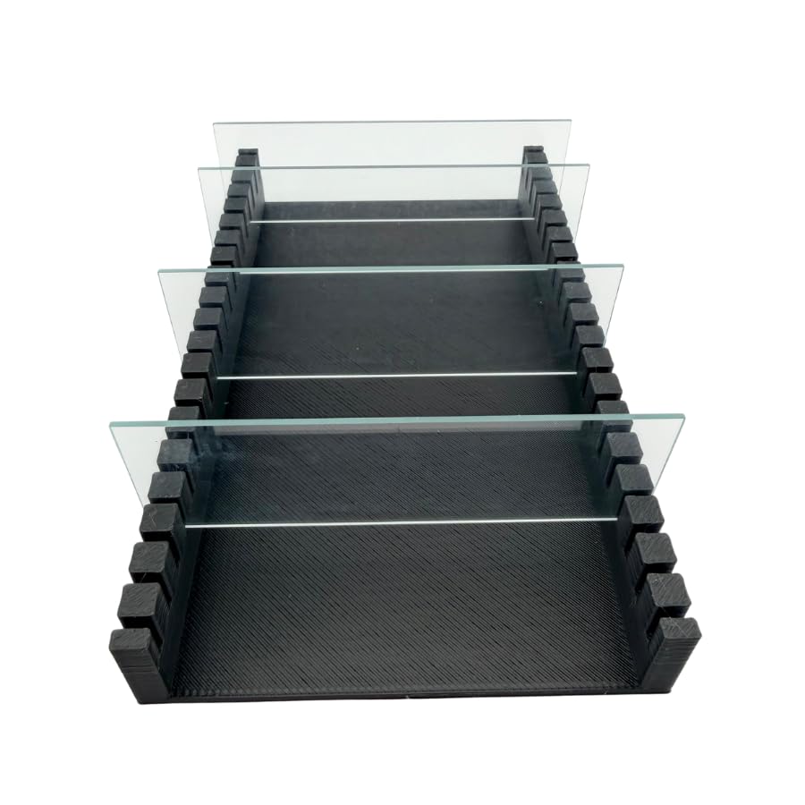 Microscope Slide Holder, 20-Position Vertical Storage Stand for 25x75 mm Slides | Made in USA
