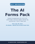 The AI Forms Pack: student AI agreements, parent letter, disclosure labels for 2026-27