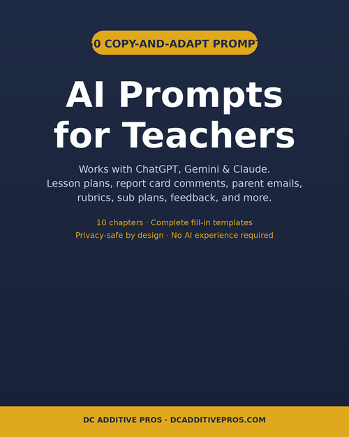 AI Prompts for Teachers: 150 ChatGPT, Gemini and Claude prompts