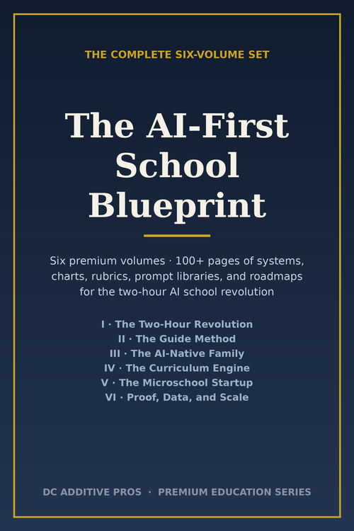 The AI-First School Blueprint complete six-volume premium education series box set