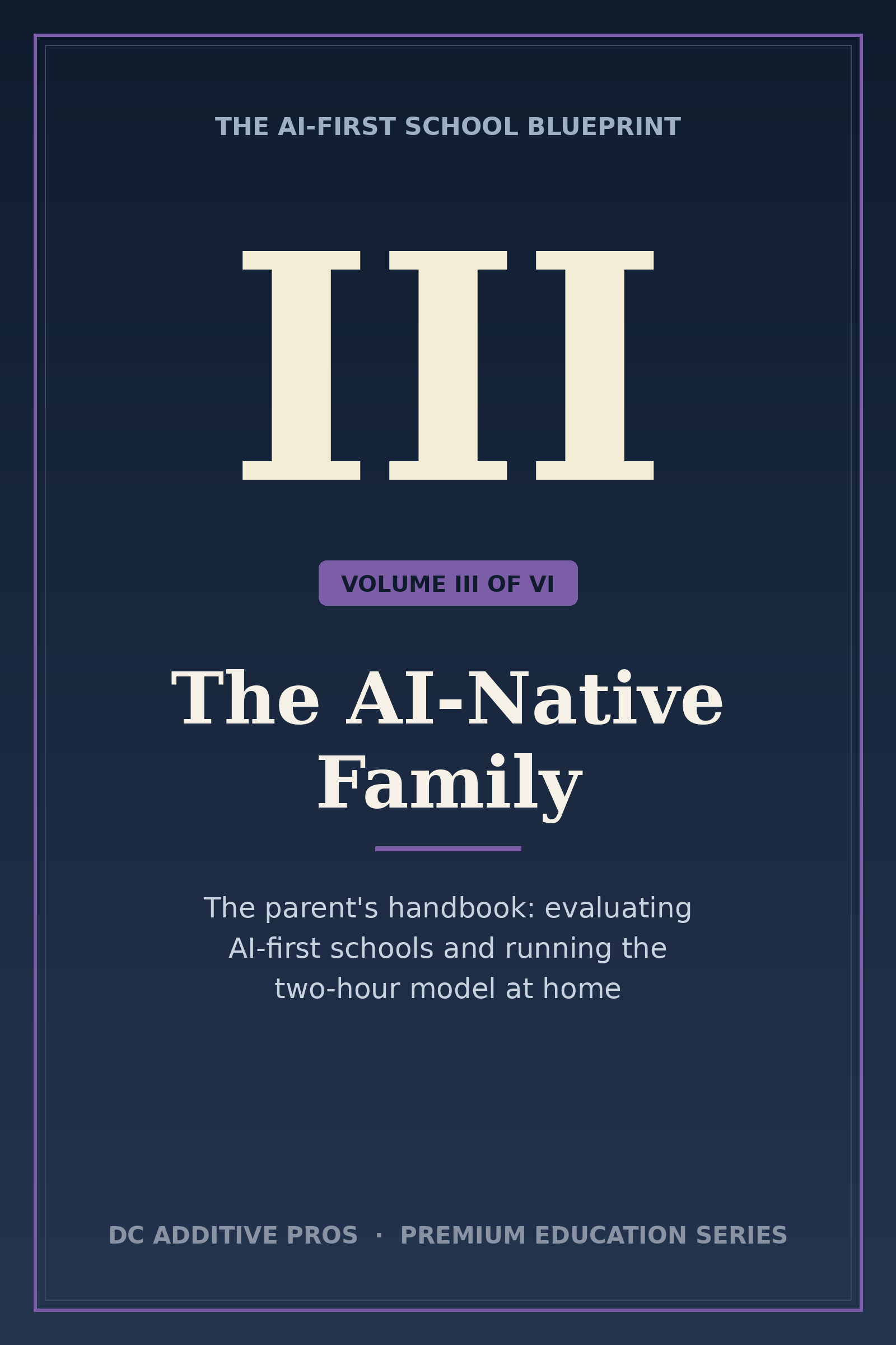 The AI-Native Family - Volume 3 of The AI-First School Blueprint premium education series