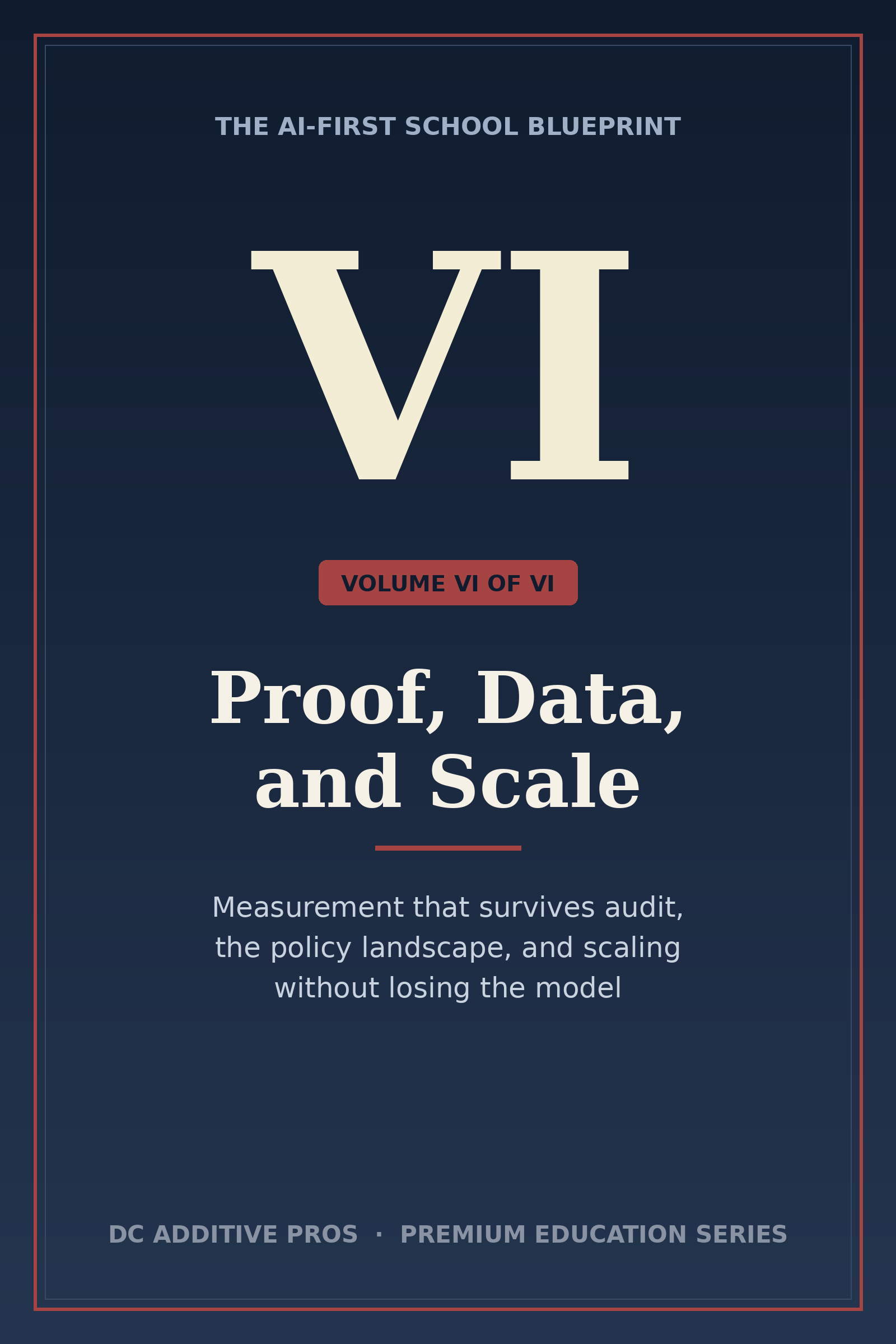 Proof, Data, and Scale - Volume 6 of The AI-First School Blueprint premium education series