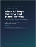 The Agentic Classroom Book 1 cover: When AI Stops Chatting and Starts Working