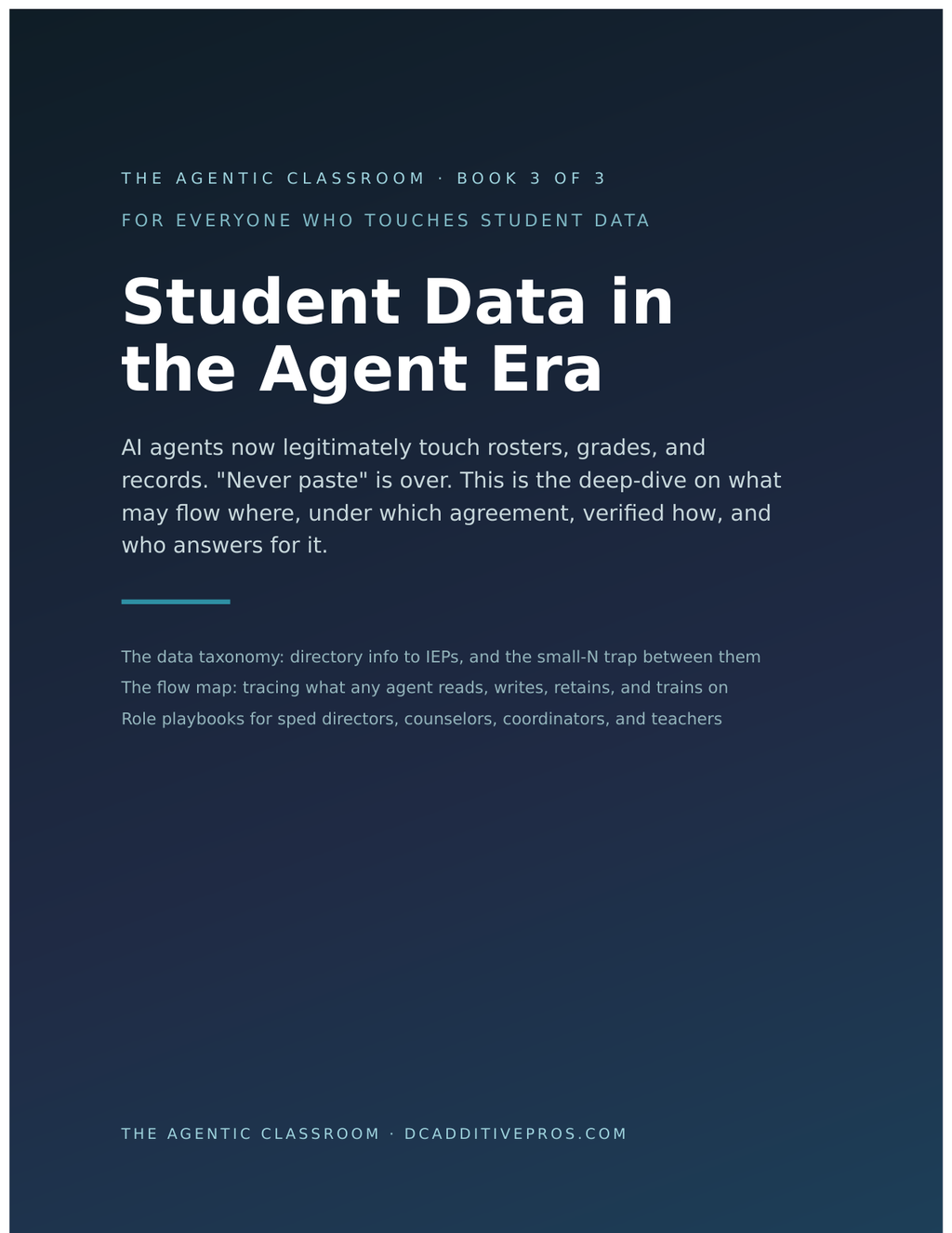 Student Data in the Agent Era, Book 3 of The Agentic Classroom