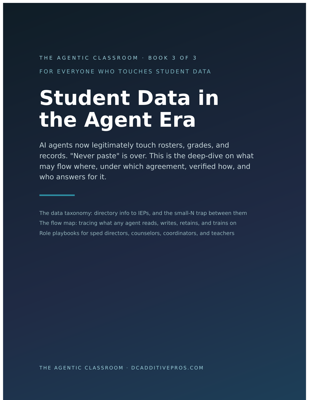 Student Data in the Agent Era, Book 3 of The Agentic Classroom