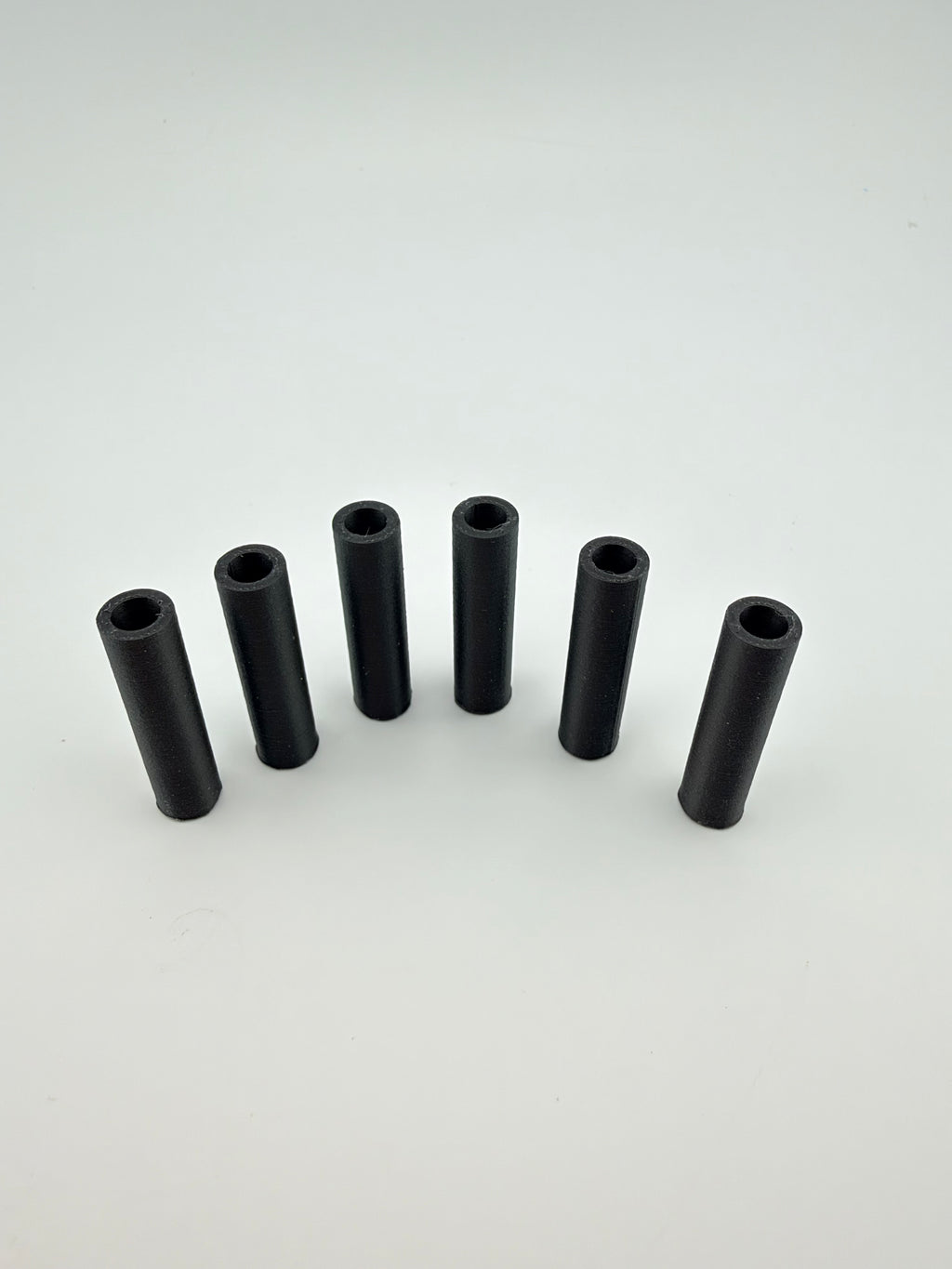 Carbon Fiber Round Tube Standoff Spacer 6-Pack — 8.5mm OD x 5mm ID x 34.5mm | Made in USA