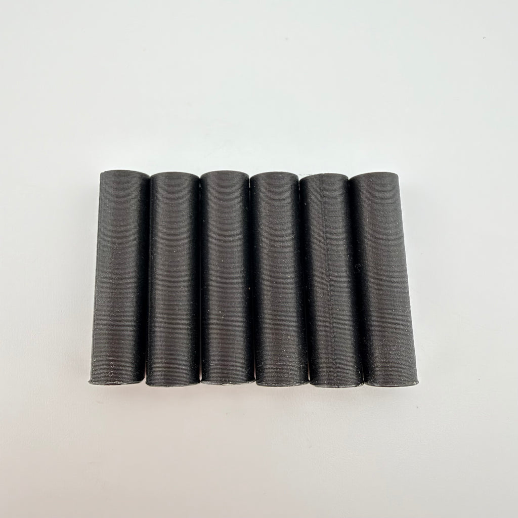Carbon Fiber Round Tube Standoff Spacer 6-Pack — 8.5mm OD x 5mm ID x 34.5mm | Made in USA