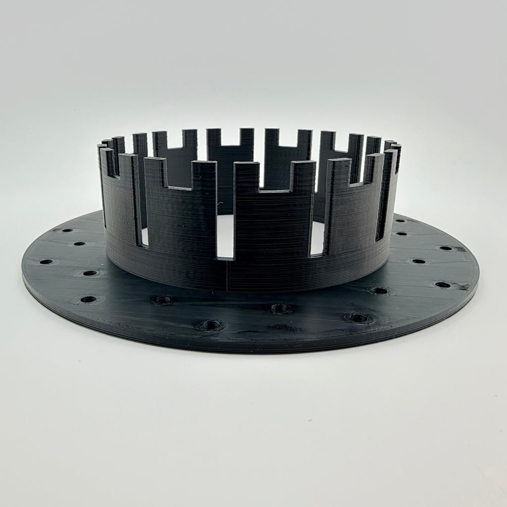 Clamp Collar Mounting Flange — Point Pod Compatible Pop-Up Outlet Mount, Custom Diameters, Made in USA