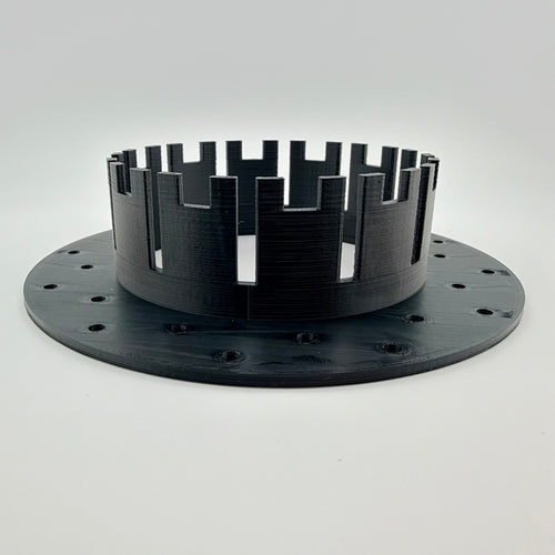 Clamp Collar Mounting Flange — Point Pod Compatible Pop-Up Outlet Mount, Custom Diameters, Made in USA