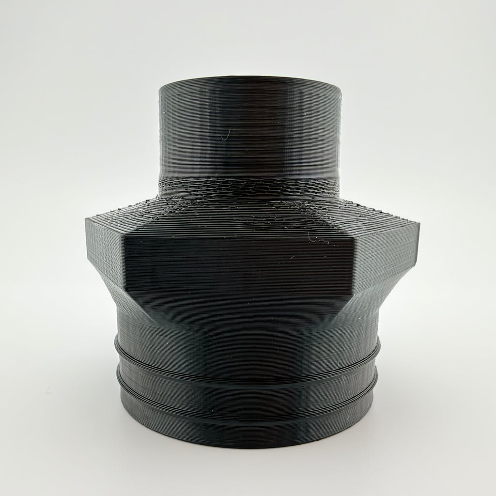 ABS Dust Hose Adapter 36mm Class to 1-1/4 Shop Vac Cuff Hex Grip USA