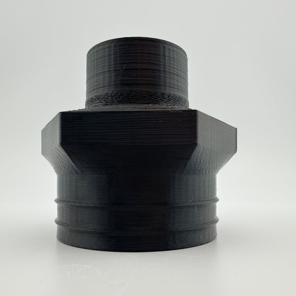 ABS Dust Hose Adapter 36mm Class to 1-1/4 Shop Vac Cuff Hex Grip USA