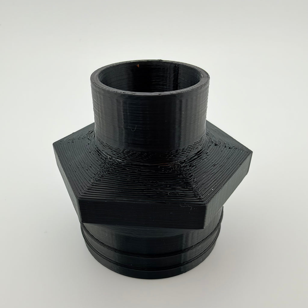 ABS Dust Hose Adapter 36mm Class to 1-1/4 Shop Vac Cuff Hex Grip USA