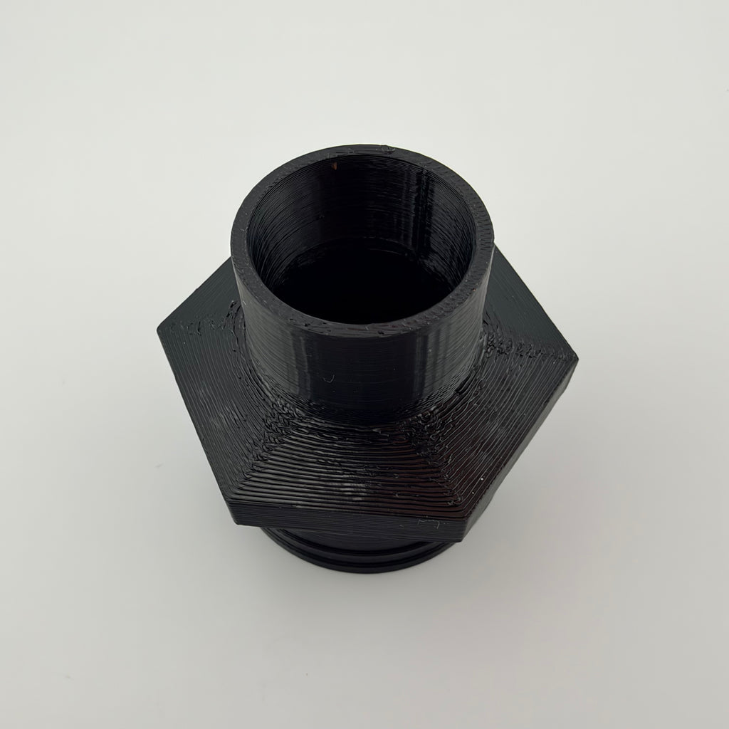 ABS Dust Hose Adapter 36mm Class to 1-1/4 Shop Vac Cuff Hex Grip USA