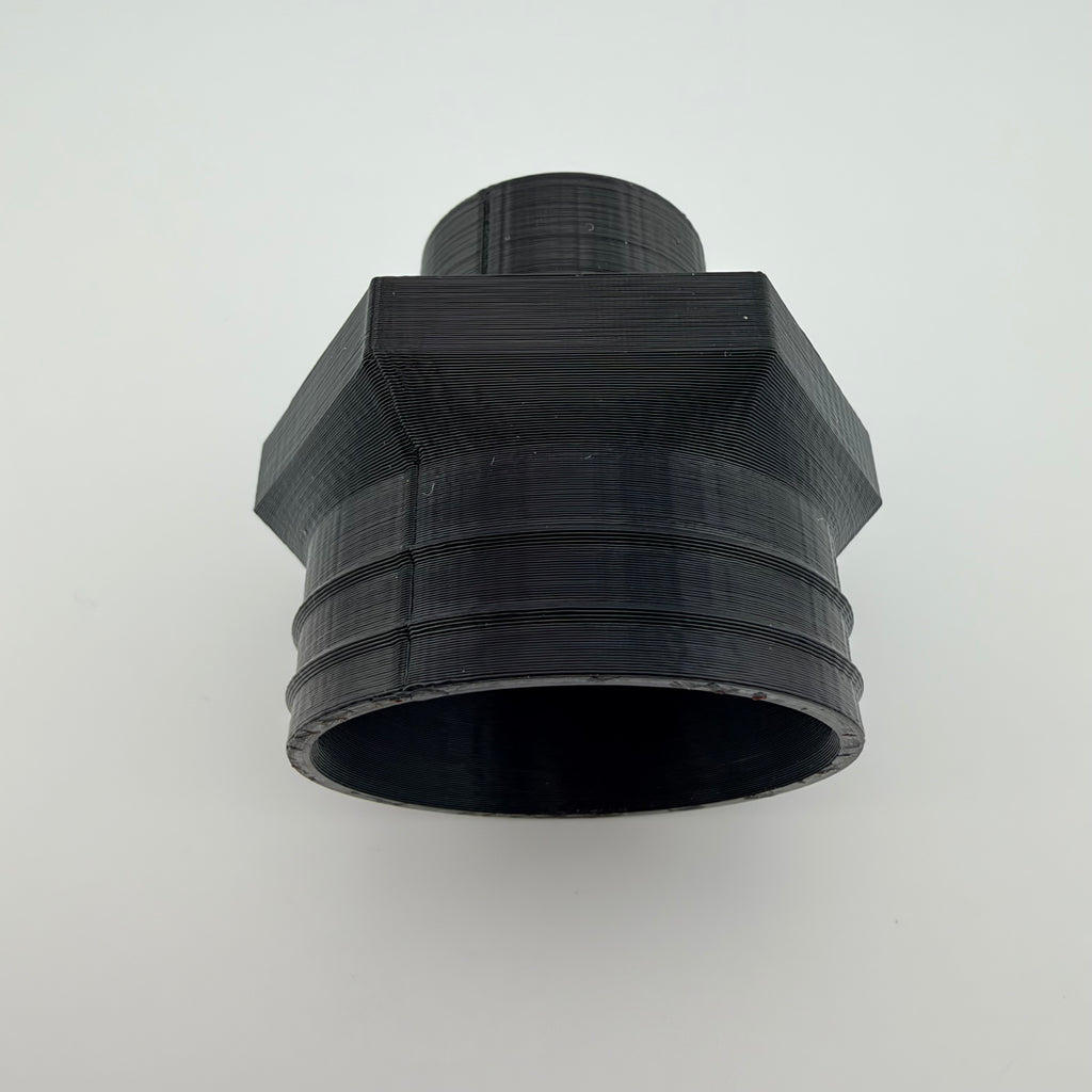 ABS Dust Hose Adapter 36mm Class to 1-1/4 Shop Vac Cuff Hex Grip USA