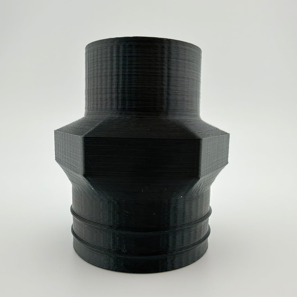 ABS Dust Hose Adapter 27mm Class to 1-1/4 Shop Vac Cuff Hex Grip USA