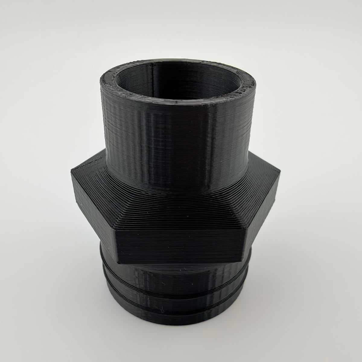 ABS Dust Hose Adapter 27mm Class to 1-1/4 Shop Vac Cuff Hex Grip USA