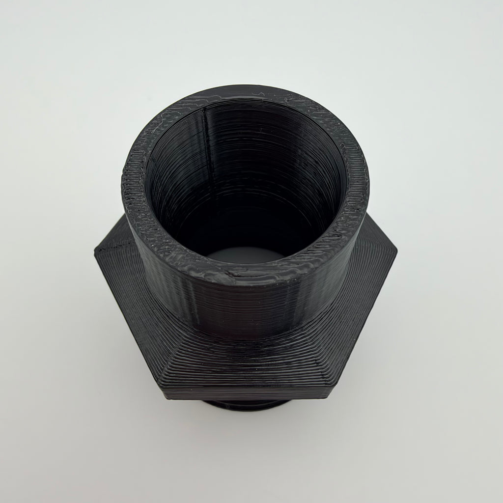 ABS Dust Hose Adapter 27mm Class to 1-1/4 Shop Vac Cuff Hex Grip USA