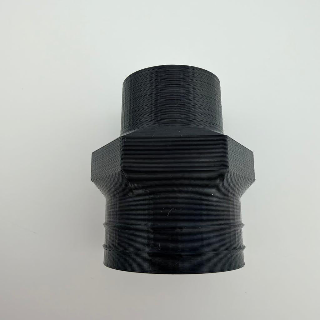 ABS Dust Hose Adapter 27mm Class to 1-1/4 Shop Vac Cuff Hex Grip USA