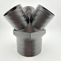 4 in to 2-1/2 in 3-Way Duct Splitter Y Connector, Dust Collection Shop Vac Vent Adapter