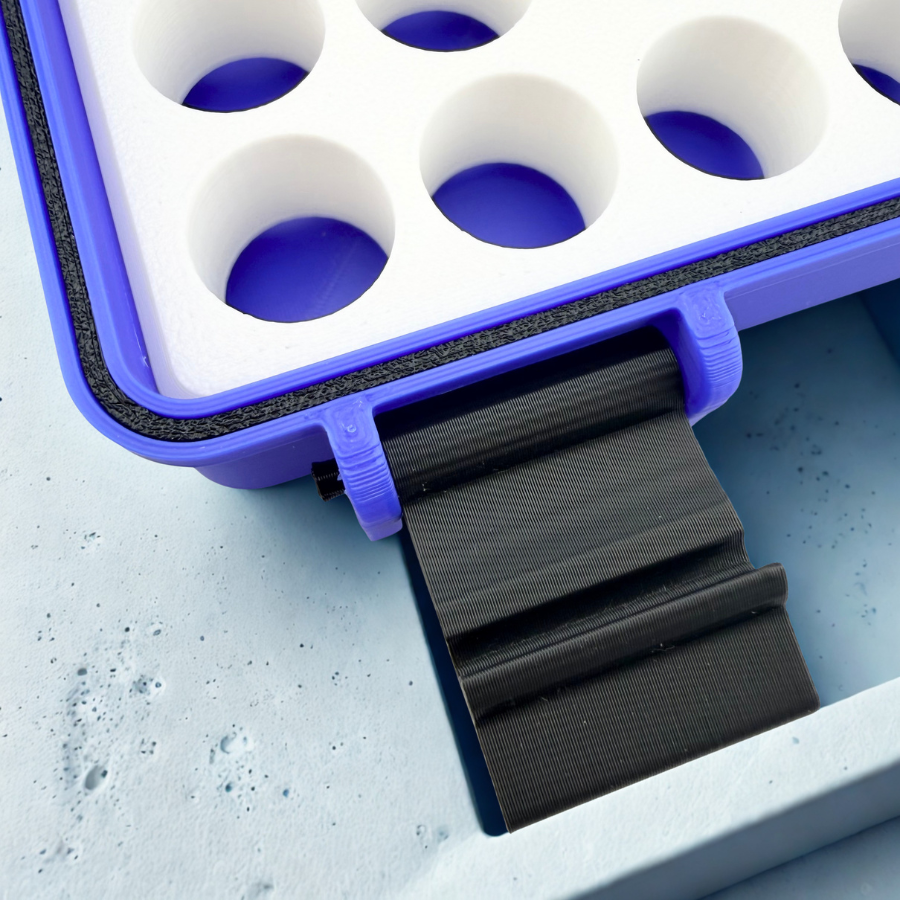 Peptide Vial Storage Case | 100-Slot Hard Shell Gasket Seal | USA Made