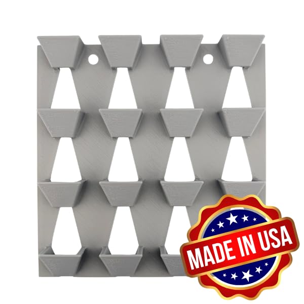 Radiation X-Ray Badge Holder 16 Slot Dosimeter Board | Wall-Mount ID Badge Rack for Labs & Imaging Centers | Made in USA