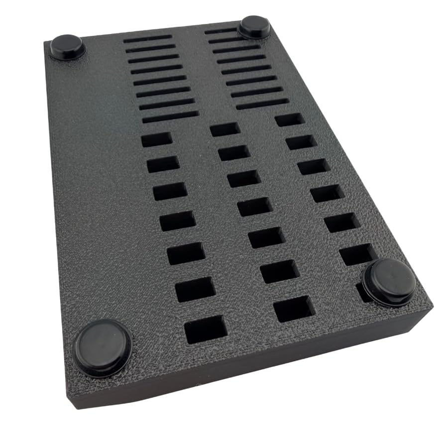 USB Flash Drive & SD/Micro Card Organizer Holder - Holds 21 USB, 16 SD, 29 Micro - Black Desktop Stand with Non-Slip Feet, USA Made