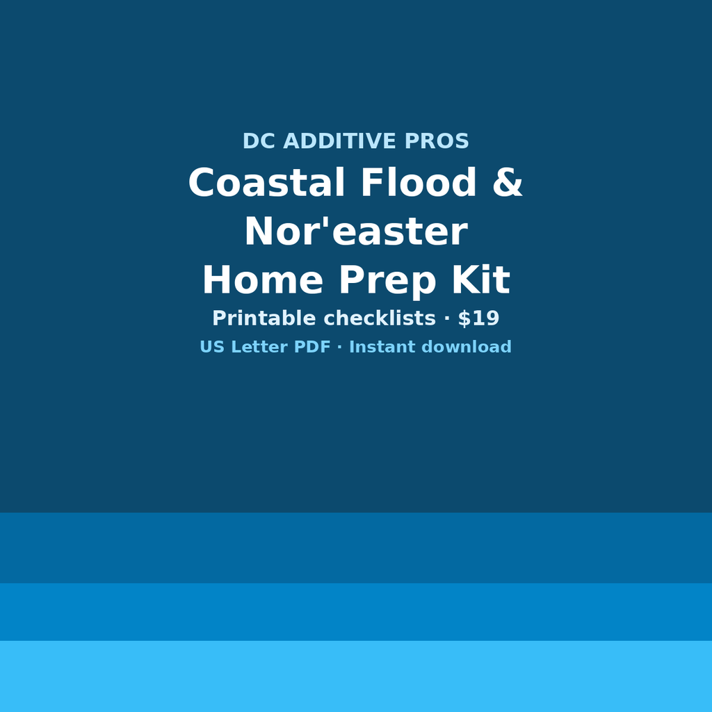Coastal Flood & Nor'easter Home Prep Kit digital download cover