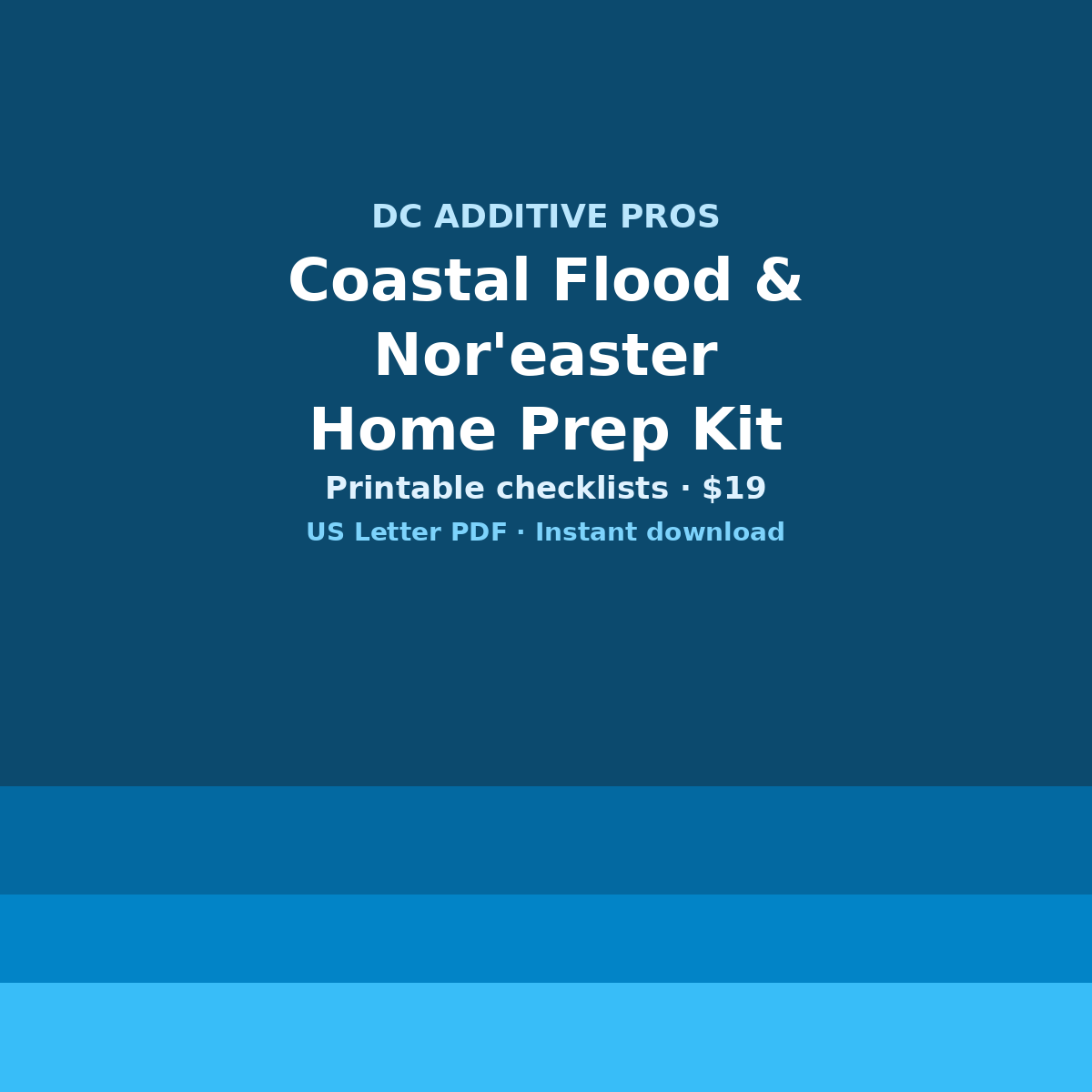 Coastal Flood & Nor'easter Home Prep Kit digital download cover