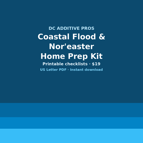 Coastal Flood & Nor'easter Home Prep Kit digital download cover