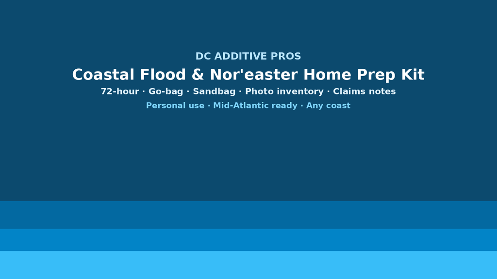 Coastal Flood & Nor'easter Home Prep Kit digital download landscape cover