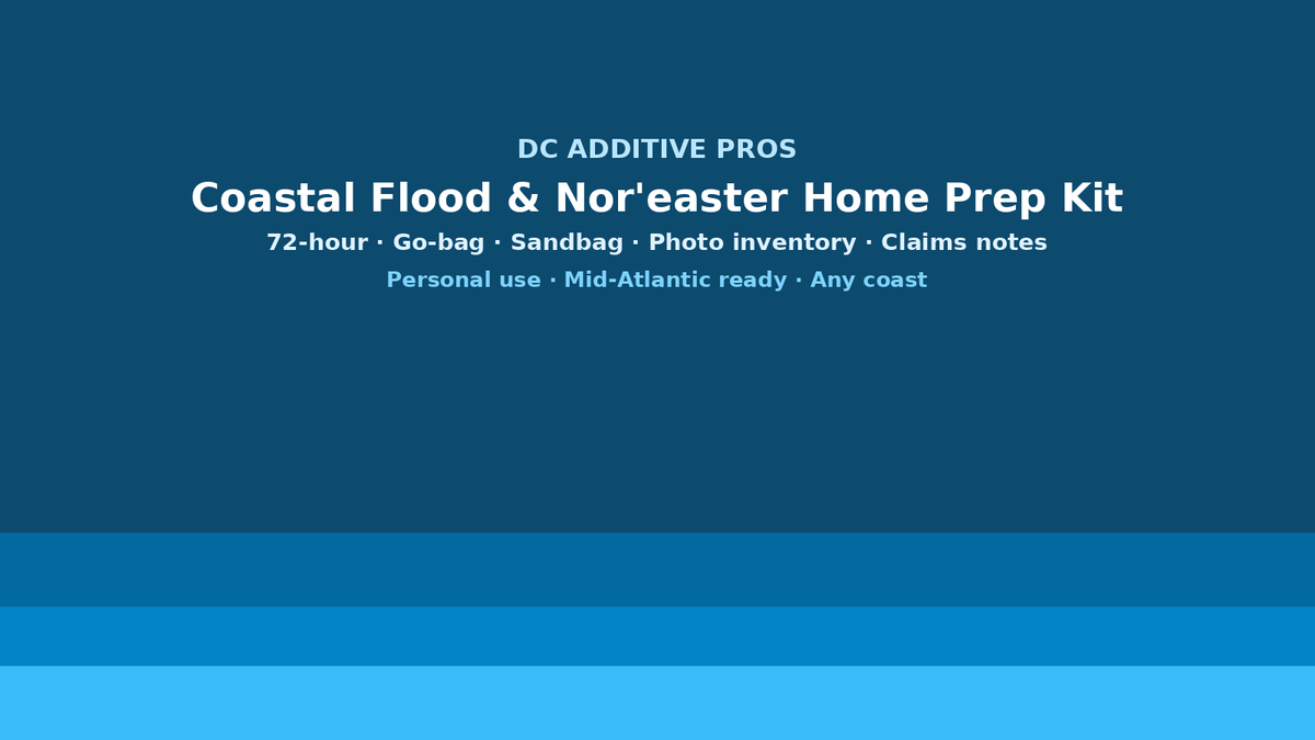 Coastal Flood & Nor'easter Home Prep Kit digital download landscape cover