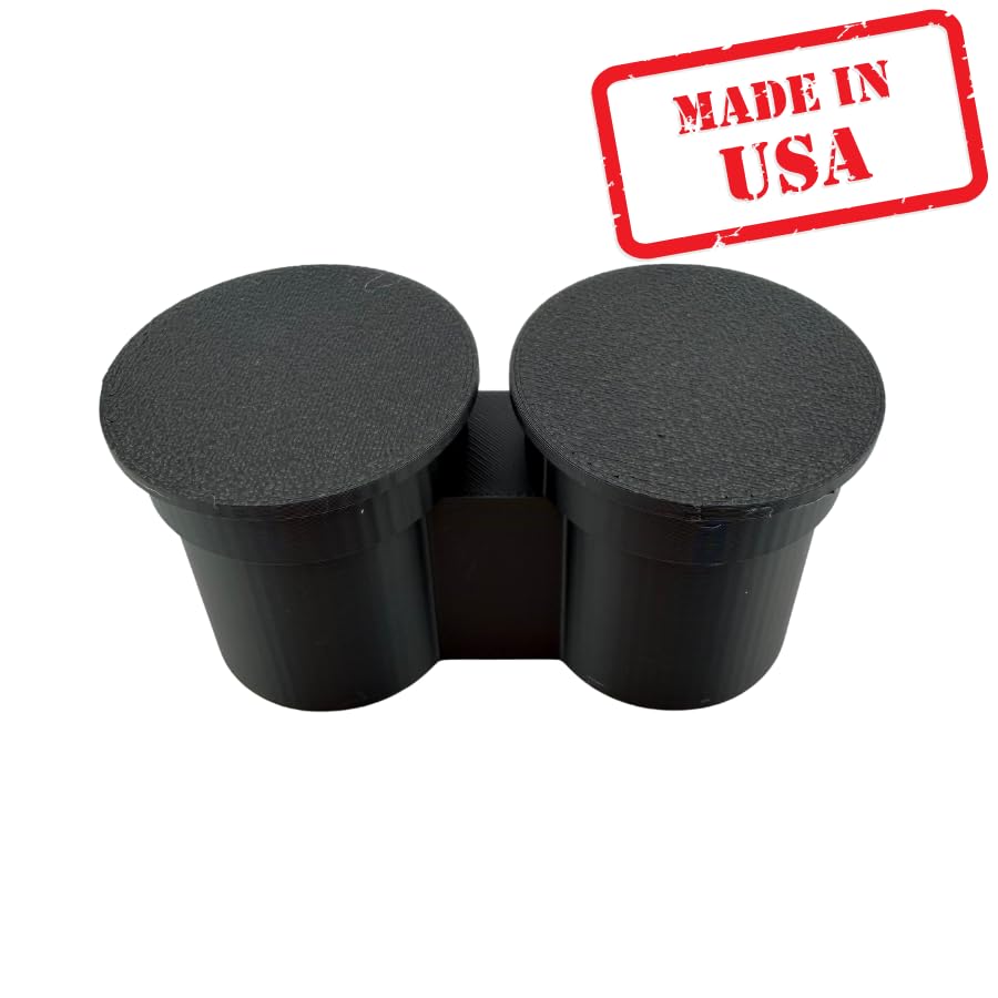 Dual Microscope Objective Lens Case with Protective Caps