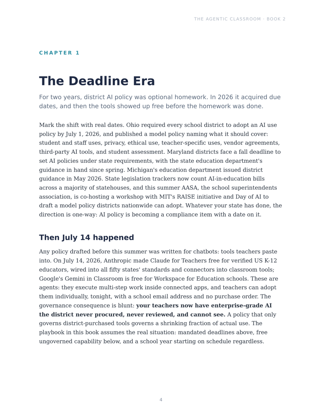 The deadline era: state AI policy mandates, cited